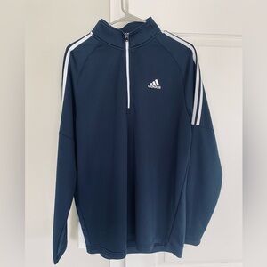 adidas Navy Golf Pullover